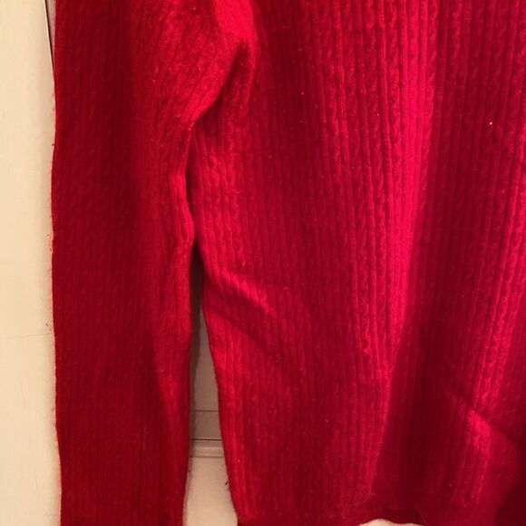 Lilly Pulitzer White Label Red Cashmere Sweater - Picture 3 of 3